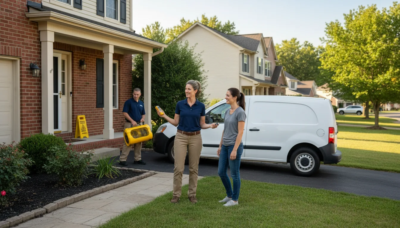 Residential water damage restoration in Lost Creek, PA